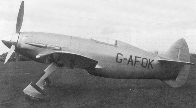 Рекордный самолет Napier-Heston Racer J-5. Великобритания