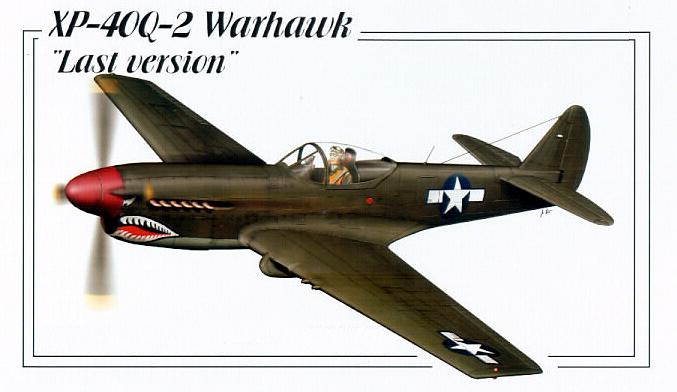 Как из ястреба сделать мустанг или опытный истребитель Curtiss ХP-40Q Warhawk. США