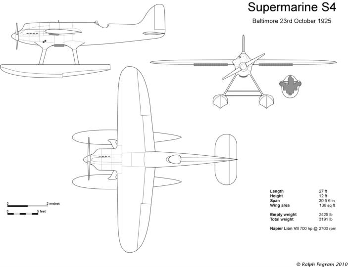 Гоночные самолеты серии «S». Часть 1 Гоночный самолет Supermarine S.4. Великобритания