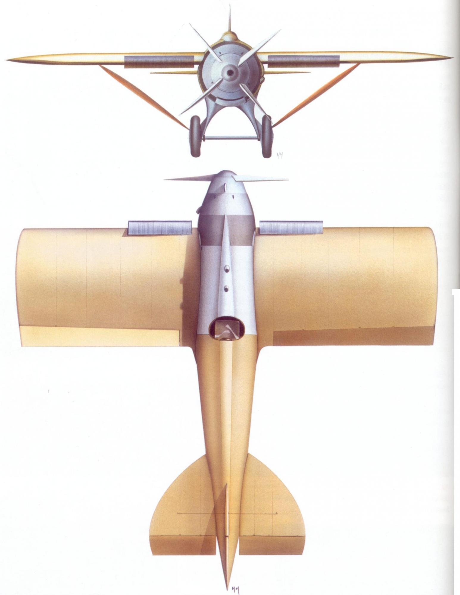 Гоночный самолет Salmson-Béchereau SB 3. Франция