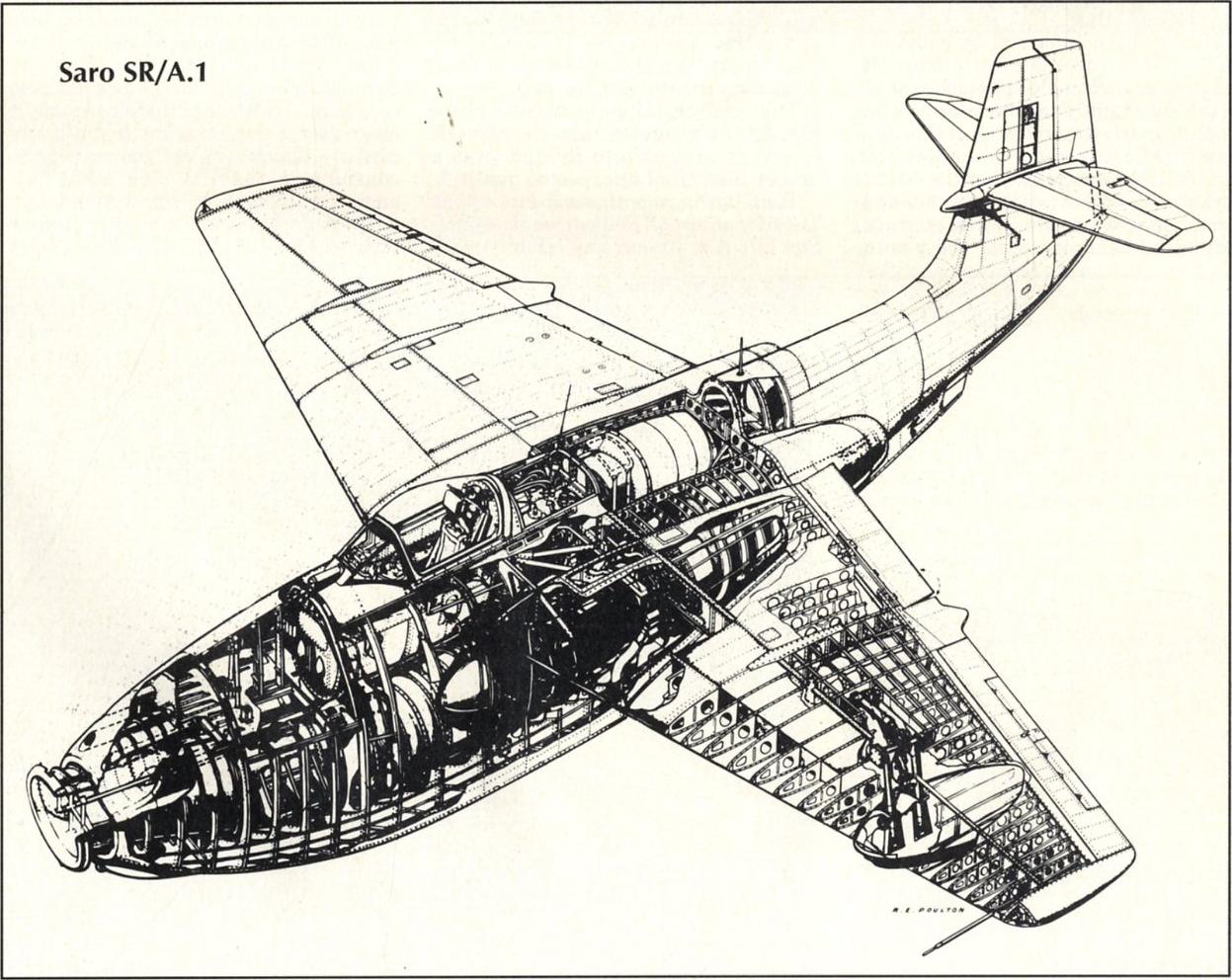 Экспериментальный истребитель-летающая лодка Saunders-Roe SR.A/1. Великобритания