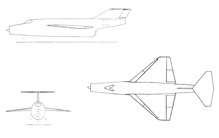 Высокоскоростные исследовательские самолеты 1952-62 годов. Проект экспериментального самолета Saunders-Roe P.163