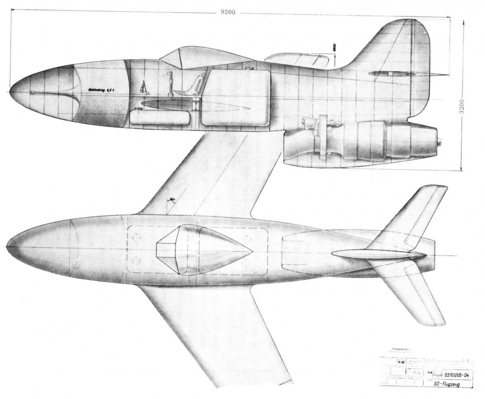 Проект скоростного бомбардировщика Schnellbombenträger и его самолета-носителя. Германия