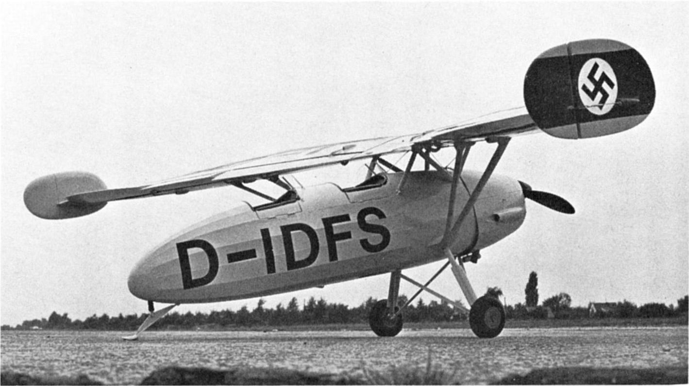 Опытный самолёт-бесхвостка DFS 193. Германия