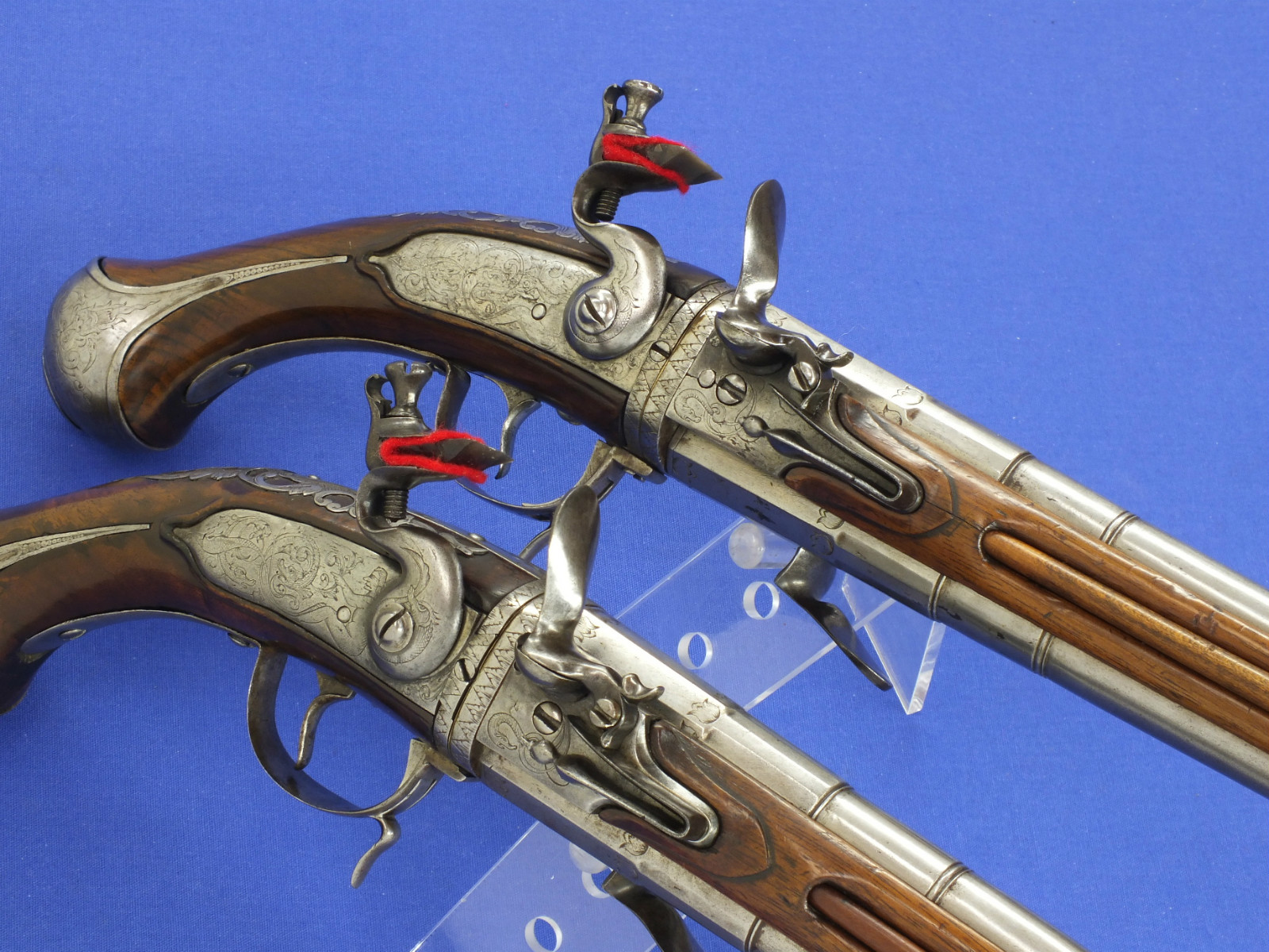 Голландские двуствольные кремневые пистолеты 1670 года