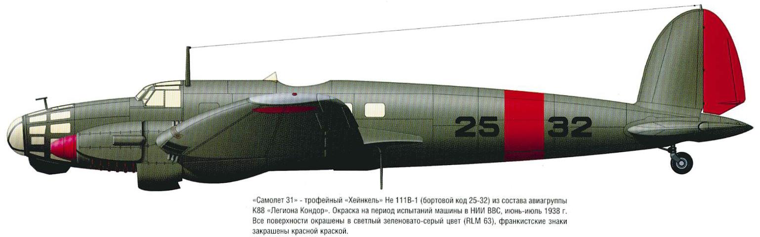 Испытано в СССР. Скоростной средний бомбардировщик He-111В-1