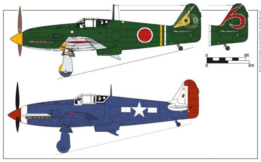 Испытано в США. Истребитель Kawasaki Ki-61-Ia Hien