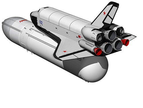 Советская копия шаттла - многоразовая космическая система  с орбитальным самолетом ОС-120