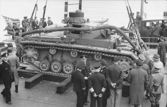Tauchpanzer III на испытаниях