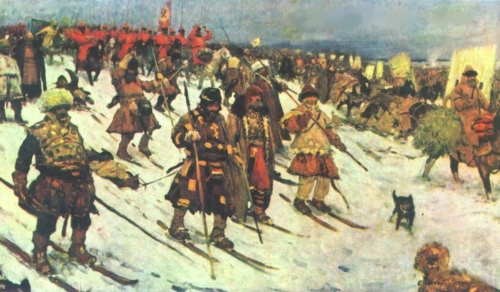 Русская армия в зимнем походе