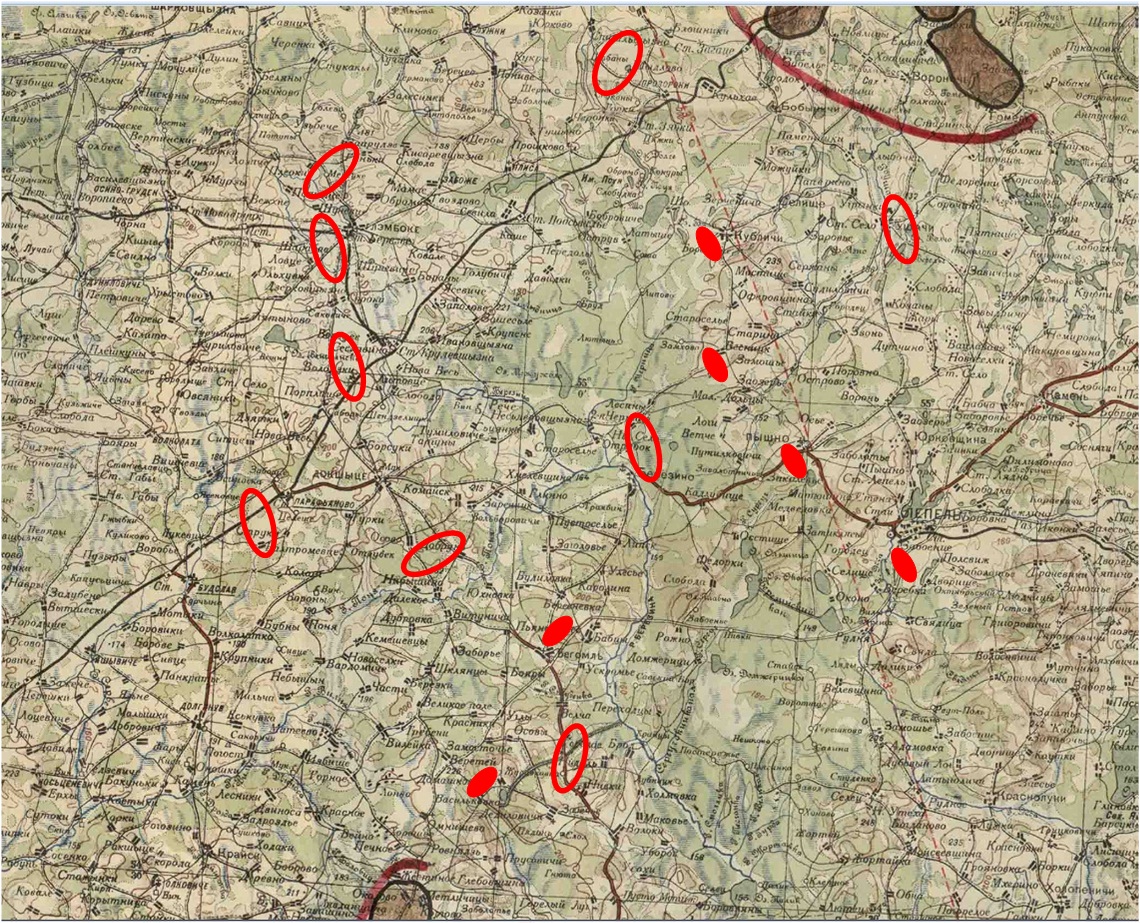 Беларусь в 1941 карта