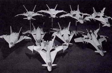 Разные варианты прототипов МиГ-31.