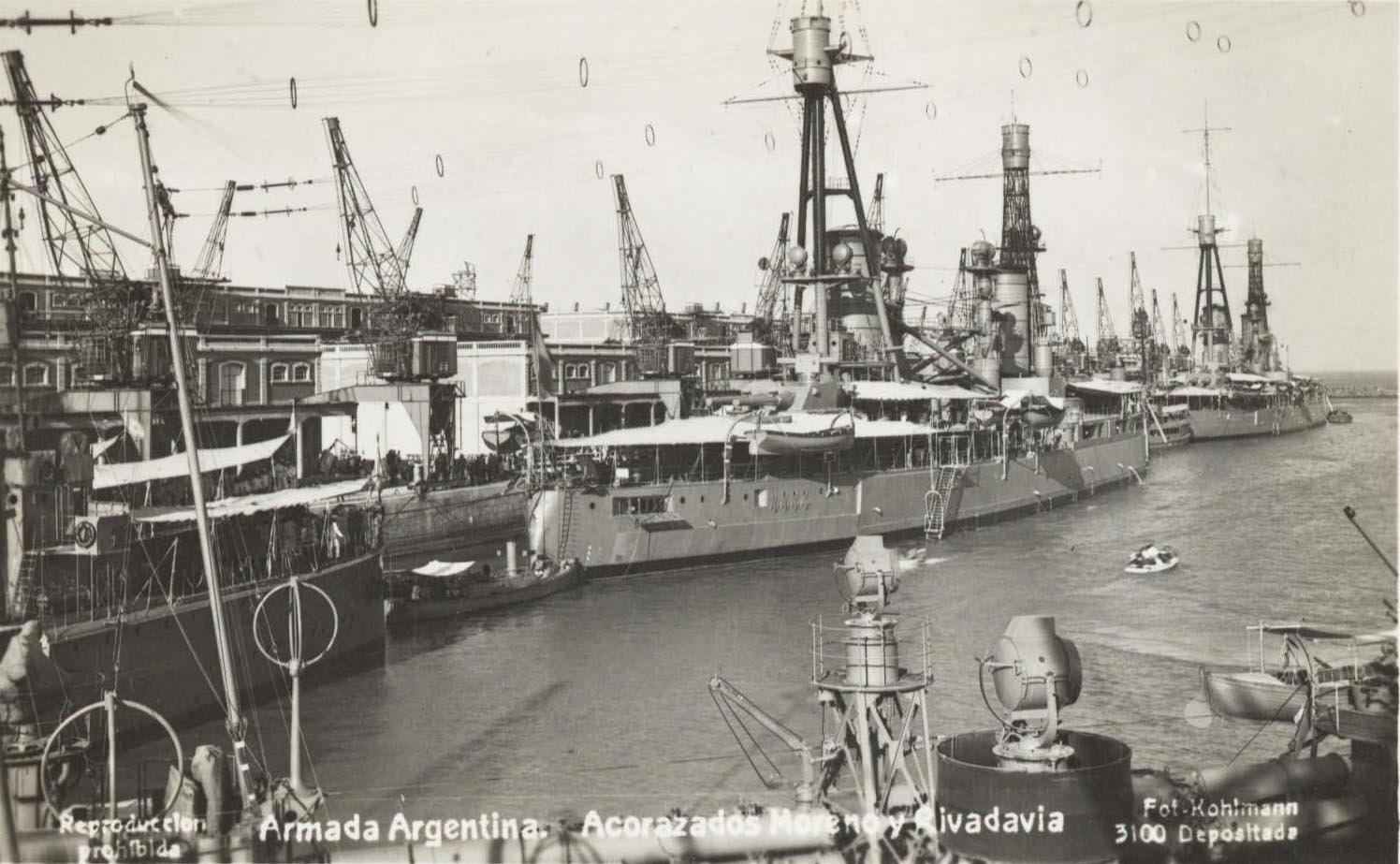 Фотогалерея линейных кораблей типа "Rivadavia". Аргентина