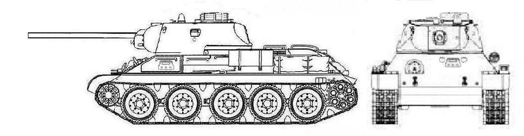 Т-34/КВл обр. 1943г. с пушкой ЗИС-4/65