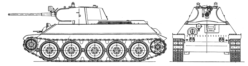 Т-34/45 обр. 1940г. с 45мм пушкой ВТ-38