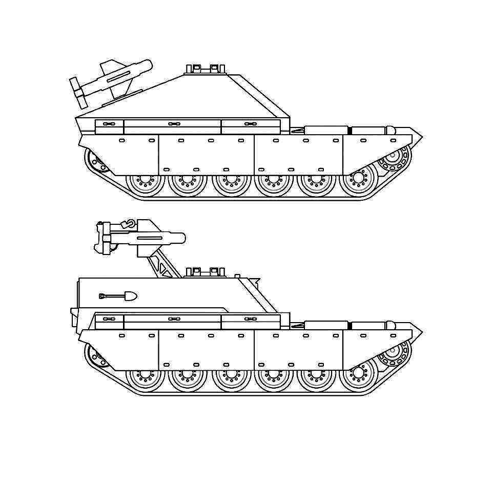 Cхема проекта тяжелого истребителя танков FV4010