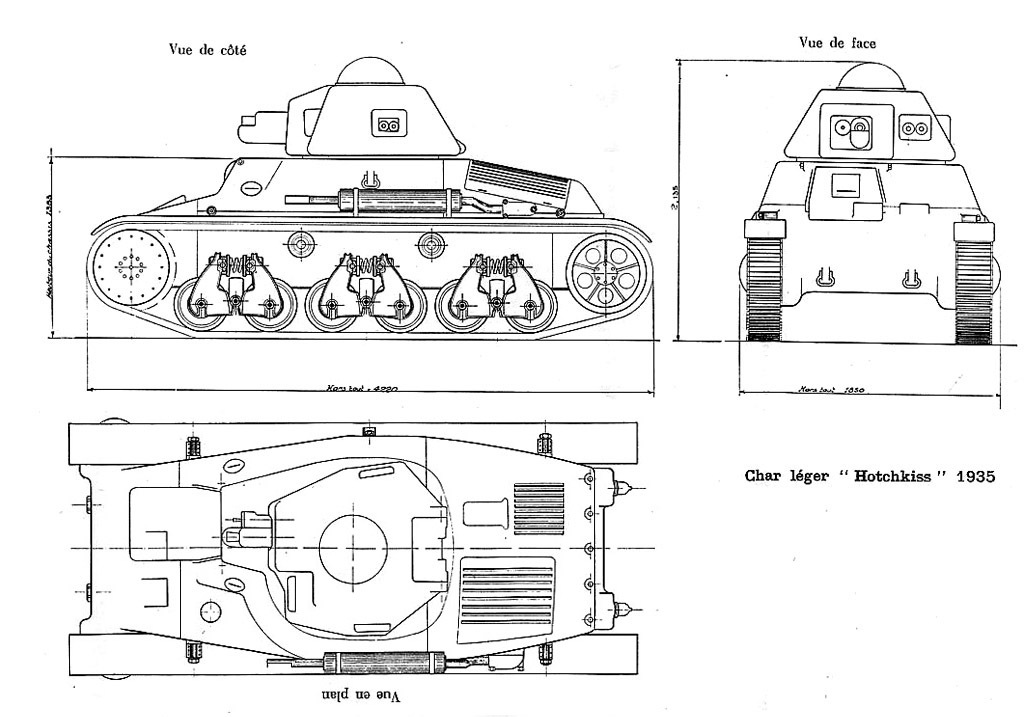 Схема серийного Hotchkiss H 35