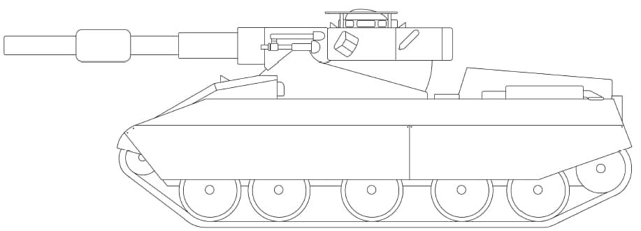Проект быстроходного танка CALIBAN. Великобритания
