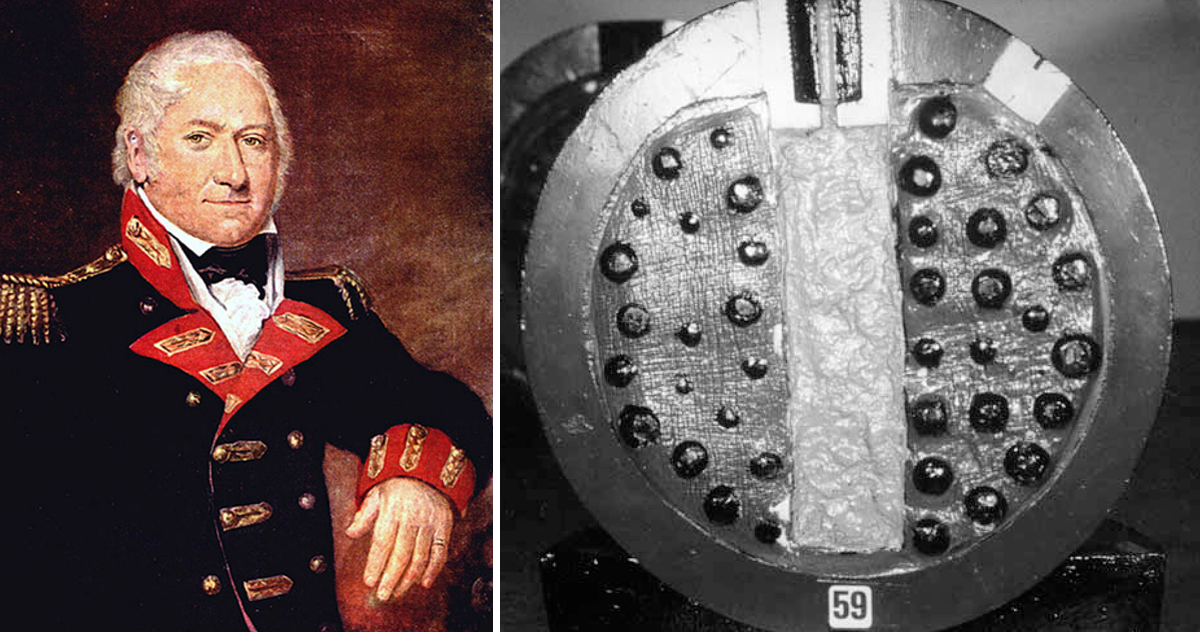 Дослужившийся до генеральских эполет капитан Шрапнель и его изобретение в разрезе