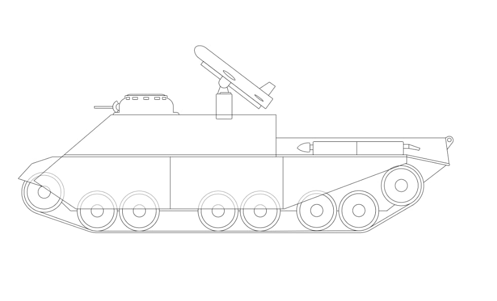 проект тяжелого ракетного истребителя танков Caesar