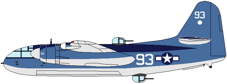 гипотетический вариант окраски палубного многоцелевого ударного самолета Grumman Design 55 (XTB2F-1)