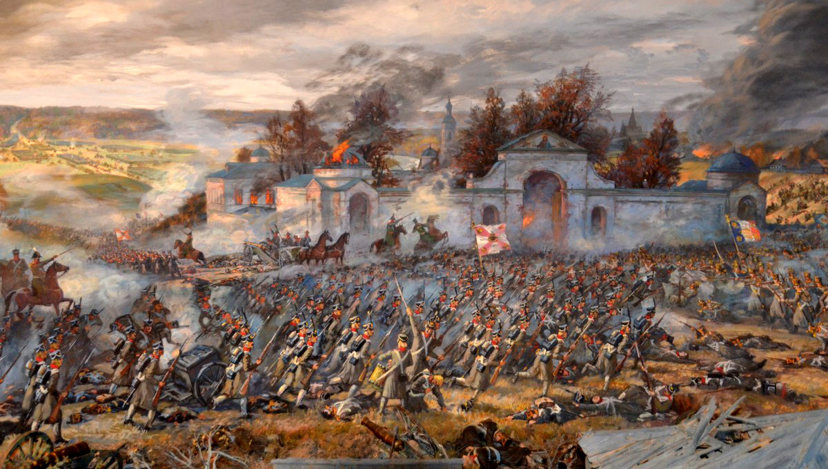 встречный бой возле Николо-Черноостровского монастыря на окраине Малоярославца.  