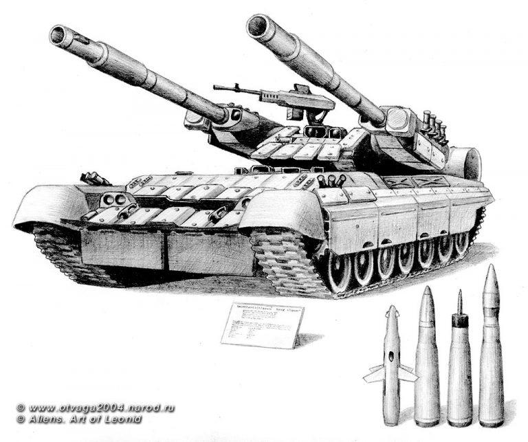 Двухпушечный танк «Молот». СССР