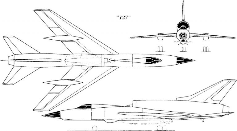 «127» (Ту-127) Фронтовой сверхзвуковой бомбардировщик-ракетоносец
