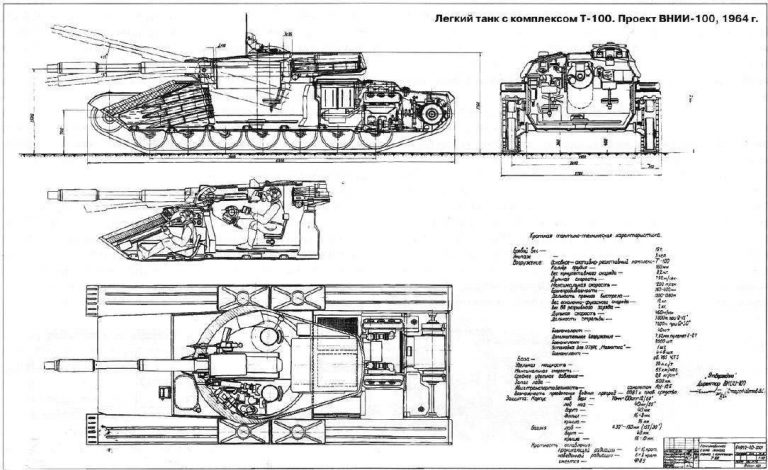 Проект танка ВНИИ-100. СССР