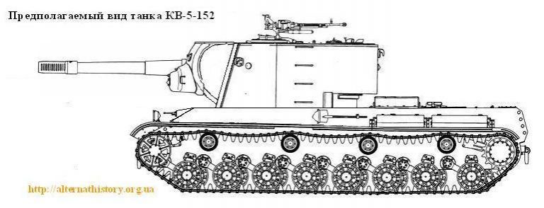 Предполагаемый вид КВ-5-152