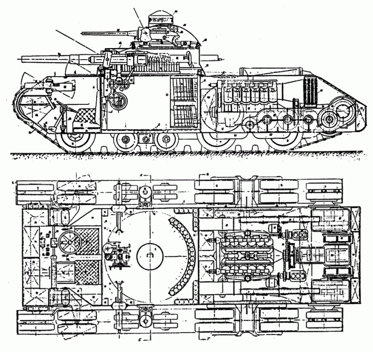 Продольный и поперечный разрезы ТА-2