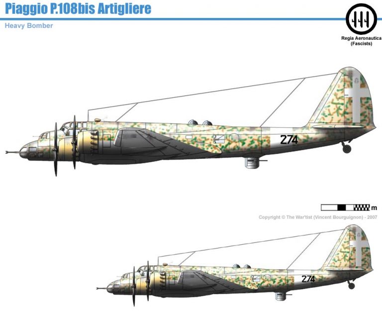 Летающие крепости по-итальянски. Piaggio P.108 – несбывшаяся надежда Муссолини