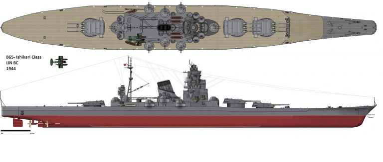 Облегчённый "Ямато" или линейные крейсера типа B64/В65. Япония