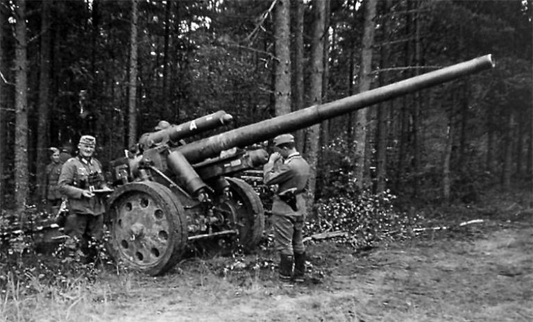 Немецкая 105 мм пушка Kanone 18