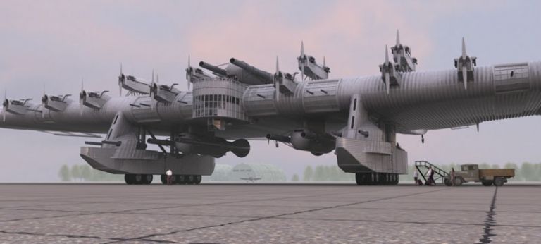 Летающая крепость "К-7". СССР