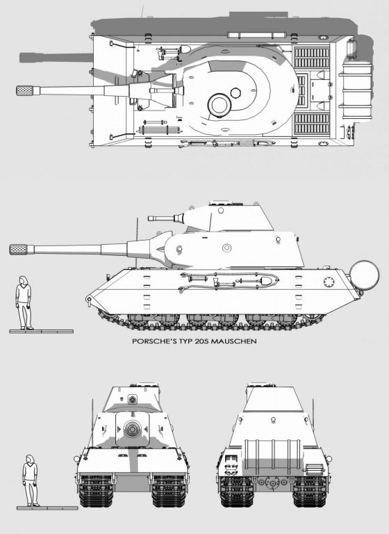 Как мамонт стал мышью или проект тяжёлого танка VK 100.01 Мамонт. Германия