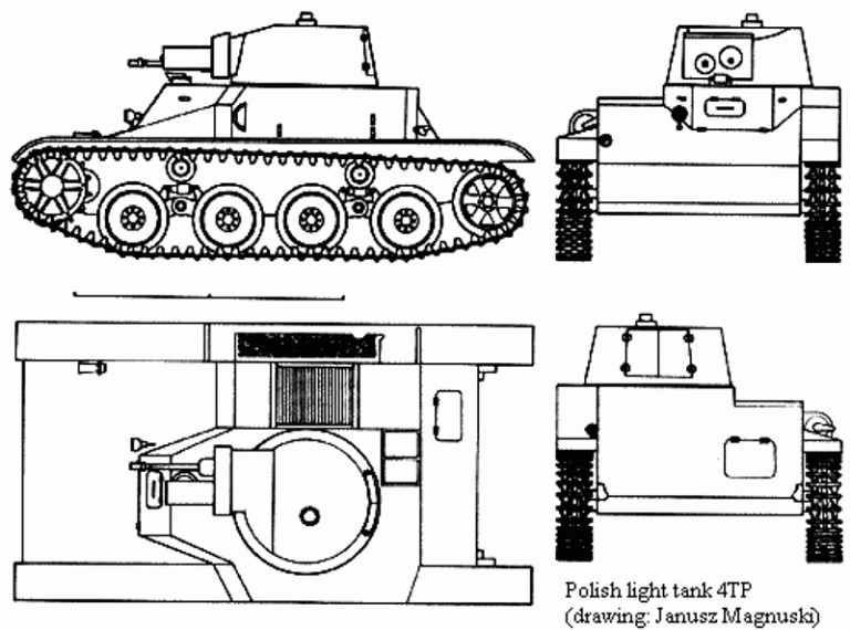 Чертёж танка 4ТР