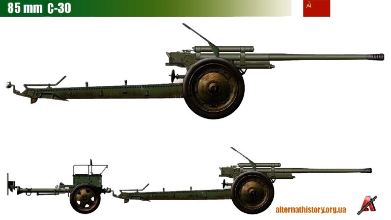 85 мм дивизионная пушка ЗИС-12 образца 1938 года