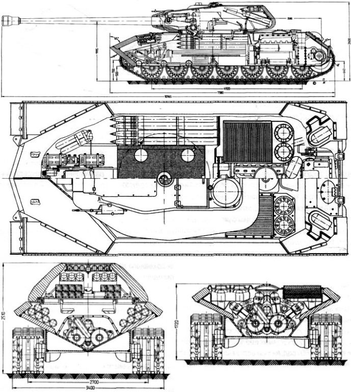 Предтеча танка ИС-7 – Объект 260. СССР