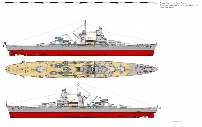 Призрак французского кораблестроения. Проект тяжёлого крейсера "Сент Луи"
