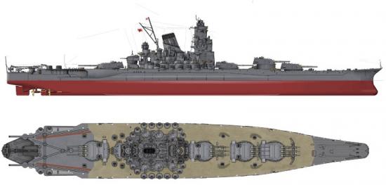 1/ Японский линкор Yamato с полным набором фототравления. ➝ Tamiya ➝ Modelki ➝ Модельки