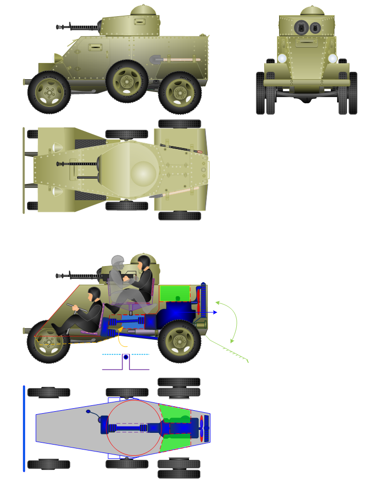 Бронеавтомобиль д 12 чертежи