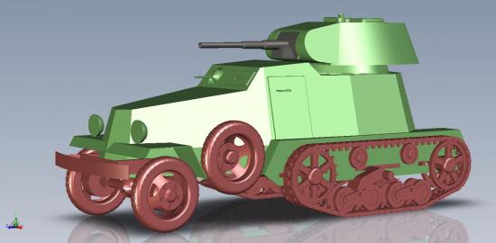 Полугусеничные бронеавтомобили БА-6, БА-3 - Альтернативная История