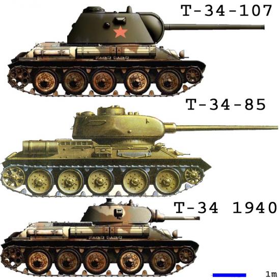 Отличия т. Ис2 т34. Т-34-107. Танк кв-85 и т-34 сравнение. Танк ИС-2 И Т 34.