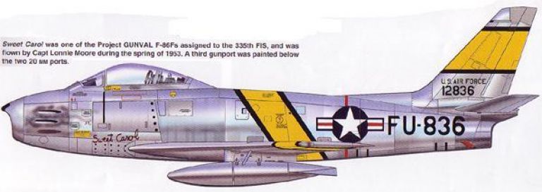 Красив. North American F-86 Sabre и программа Gunval