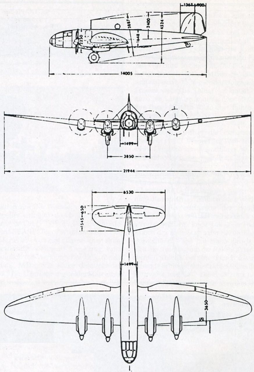 Почтовый самолёт дальнего радиуса действия Heinkel He 116. Германия