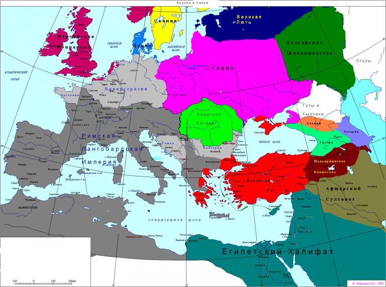 Европа, Азия и Северная Африка в мире Имперской Мерсии и Межрасового Иудейства  в 10 веке