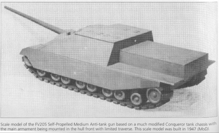 Модели проекта тяжелой самоходной пушки FV217