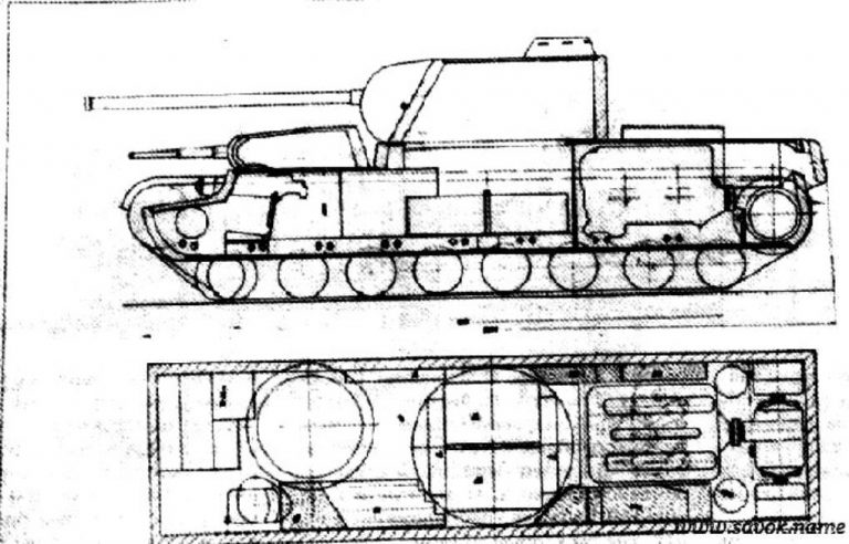 Тяжелый танк КВ-4. СССР