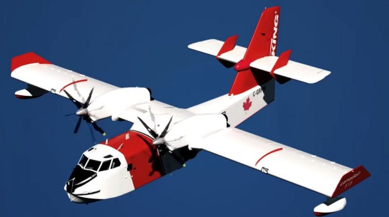 Проектное изображение перспективного турбовинтового самолета амфибии CL-515, разрабатываемого канадской компанией Viking Air (с) Viking Air 